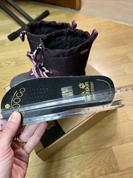 Зимние ботинки 20см jack wolfskin снегобутсы