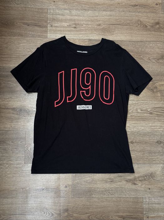Чоловіча чорна футболка JJ90 р.L  від Jack&Jones 100% cotton