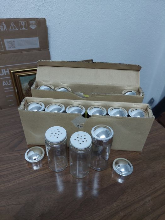 12 Frascos para Especiarias