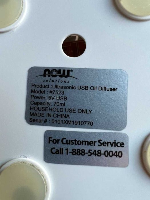 Ультразвуковой USB распылитель для эфирных масел