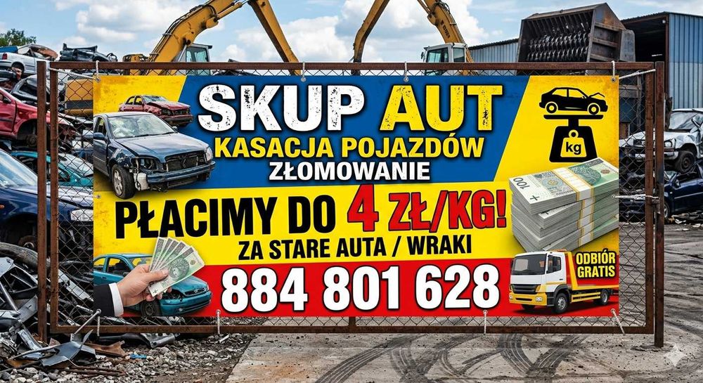Skup Złomowanie Aut Do 4 zł Za Kilogram