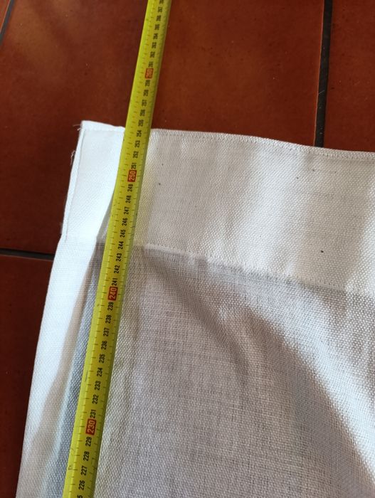 Cortina onda branca com 10M de largura