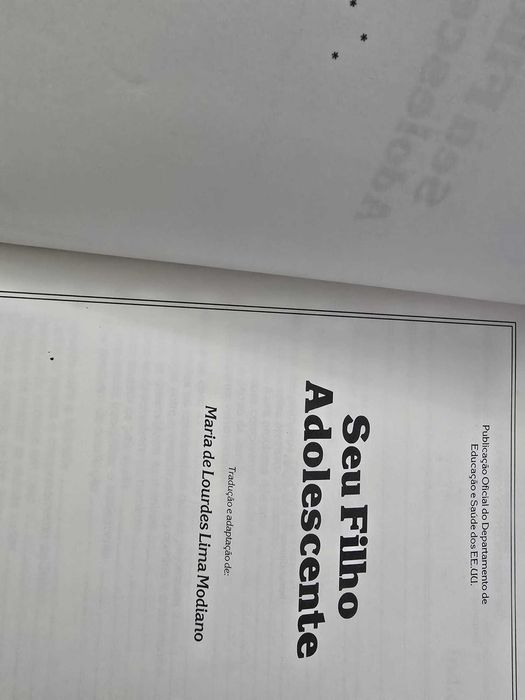 Seu Filho Adolescente - Maria de Lourdes Lima Modiano