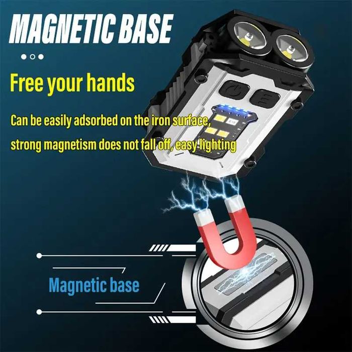 Супер Яркий LED Фонарик брелок наключник