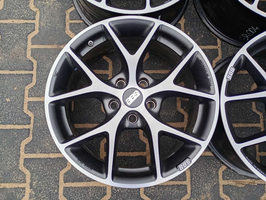 BBS SR Graphite 7,5Jx17H2 5x112 ET35  SR004 + czujniki  IDEALNY STAN