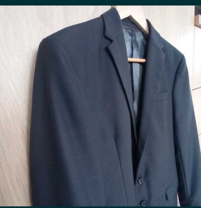 Garnitur Męski Sako 42 Grafitowy