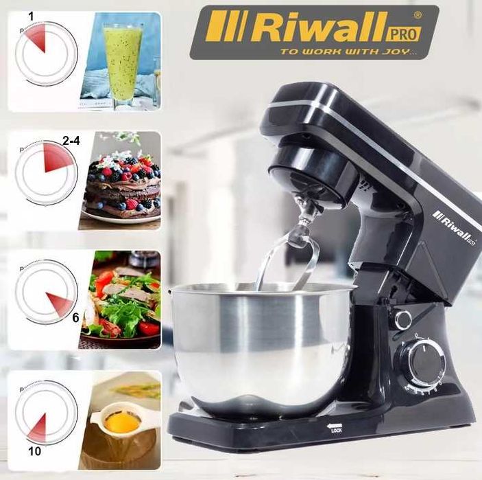Robot Kuchenny Planetarny Mikser 2500W 7w1 4L Riwall RRP-01 - OKAZJA