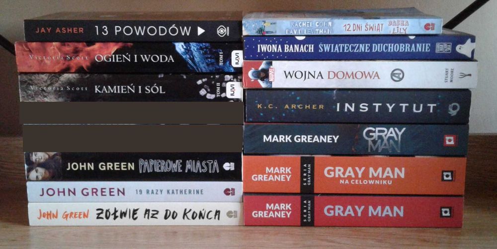 Książki fantasy, sf, młodzieżowe, kryminał
