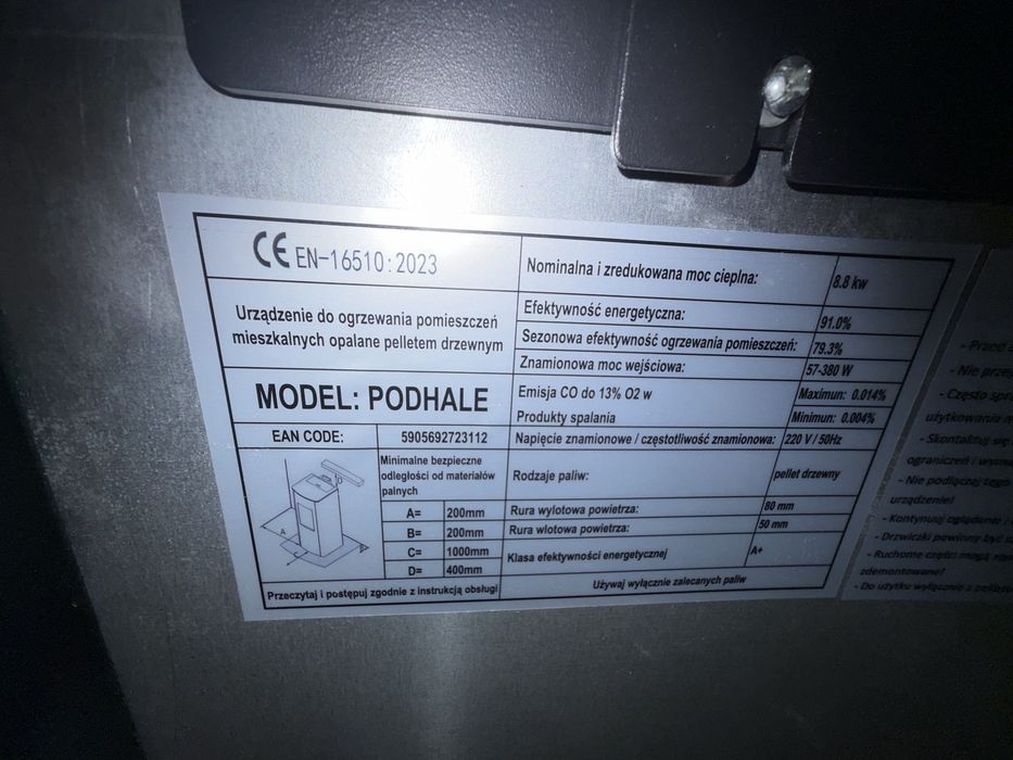 Piec na pelet drzewny