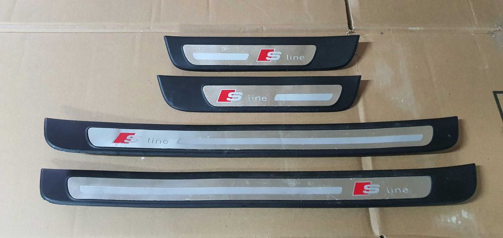 Audi A4 B6 B7 B8 A5 S5 listwy nakładki na progi S-LINE!!!  ORYGINAŁ!!!