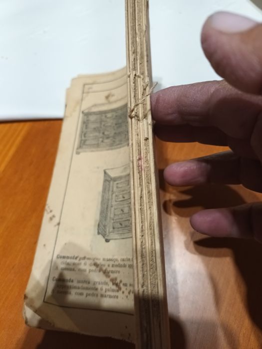 Catálogo antigo de mobiliário  datado 1915