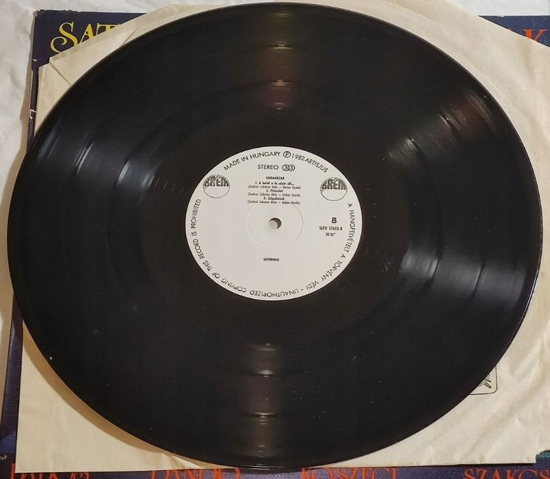 Saturnus – Csigaházak. Węgry. 1982. Jazz-Rock. VG+