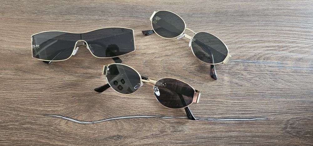 Hit jajeczka okulary Celina gold 1szt