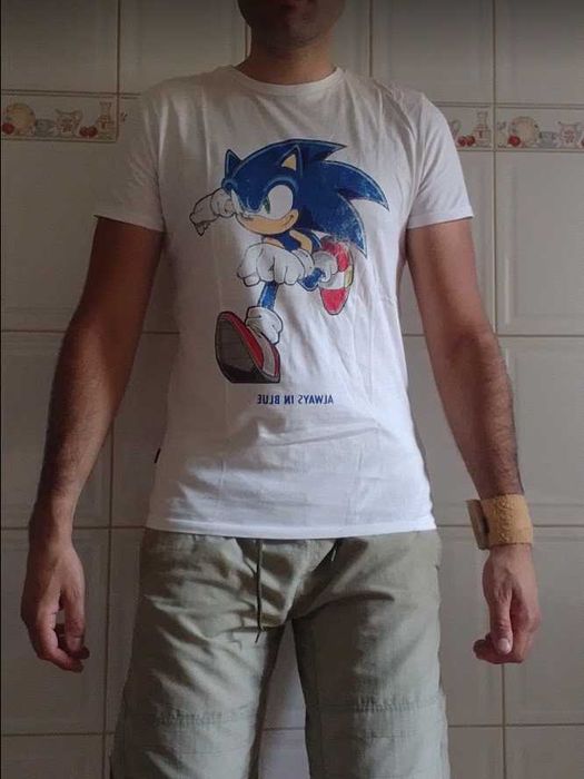 T Shirt Salsa Sonic the Hedgehog Branca