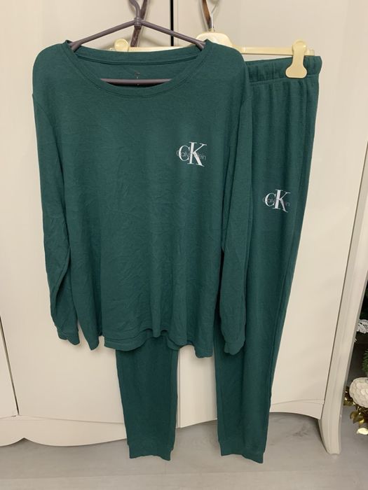 Calvin Klein 52-58 спортивний костюм зелений изумрудний світшот худі