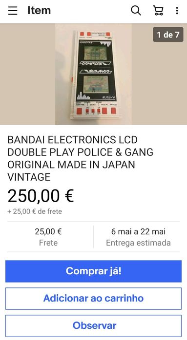 BANDAI - Police & Gang - LCD dois jogadores - Peça de Colecção