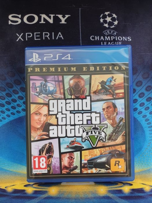 Диск GTA5 Premium Edition PS4