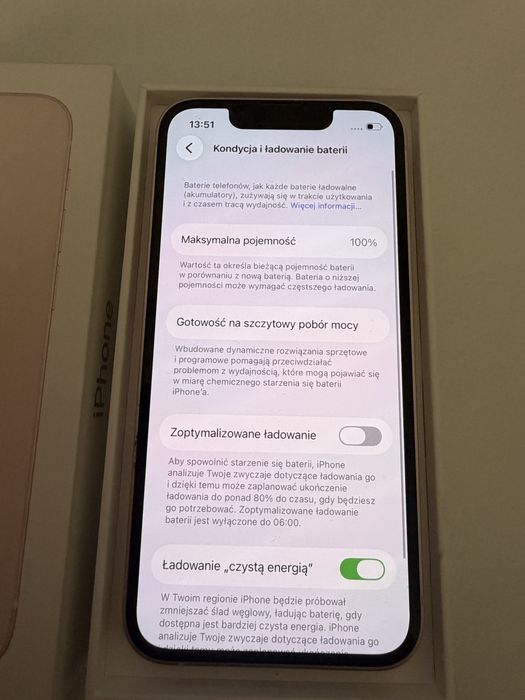 iPhone 13 mini 256gb Pink Idealny Bateria 100%