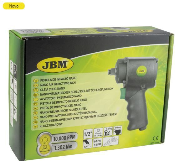 Pistola de Impacto Nano 1/2 "- 1302Nm