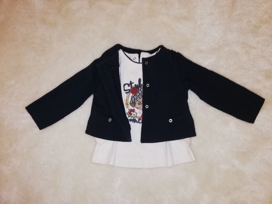 Casaco + t-shirt - mayoral Tamanho 12m