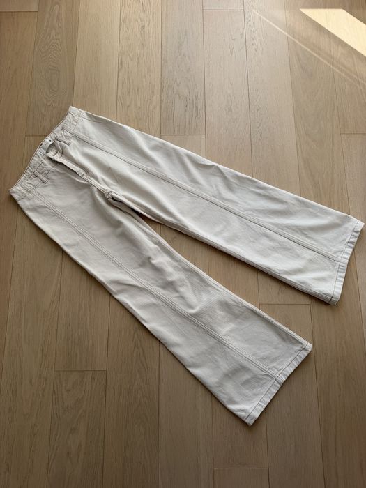 джинси молочні лляні Zara 36