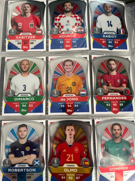 Match Attax Euro 2024 Completa (Antiga e Nova Checklist)(LerDescrição)