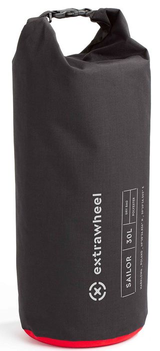 EXTRAWHEEL Worek Wodoszczelny Pojemność 30 L Zamknięcie Rolowane+Pasek