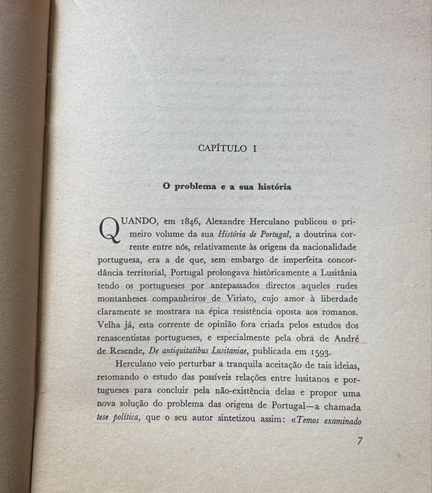 Livro “Como nasceu Portugal”, de Damiào Peres, 1959