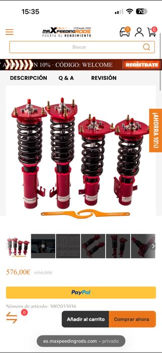 Coilover suspensao