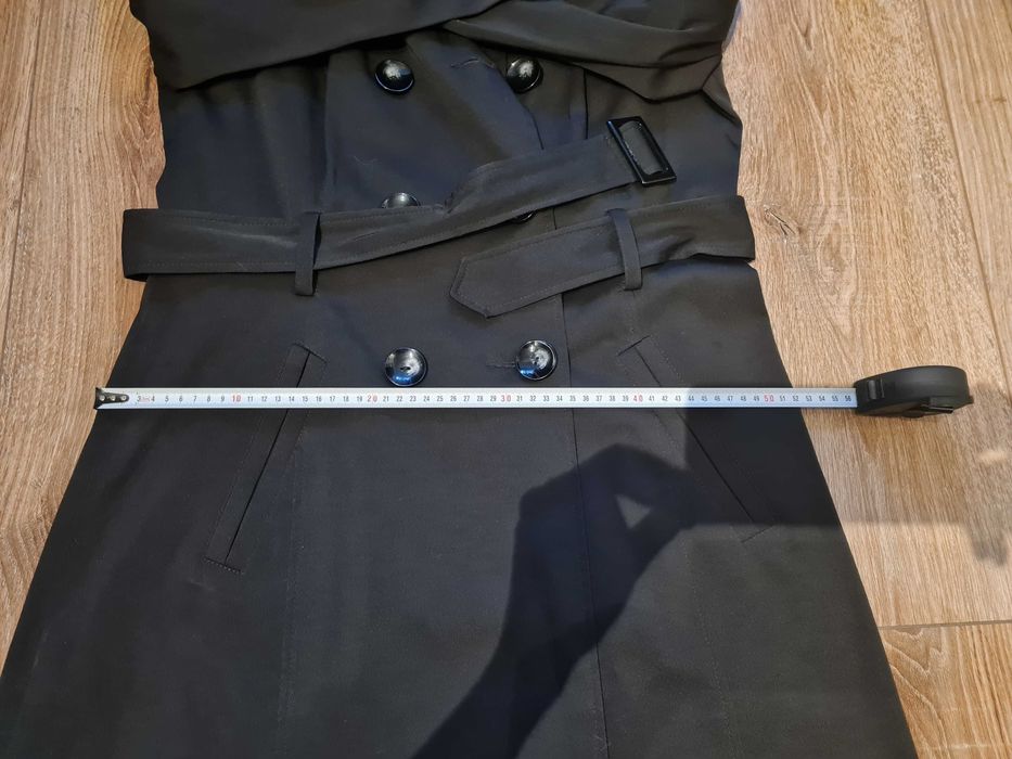 Płaszcz trencz czarny