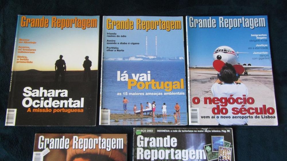 Revistas GRANDE REPORTAGEM (de 1998 a 2003)