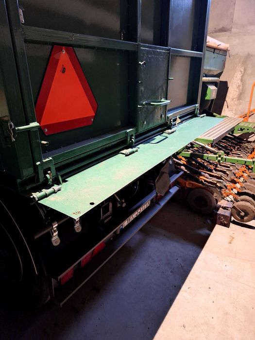 Przyczepa HL HW 8011, trzystronny wywrot. Zamiana na naczepę wywrotkę.