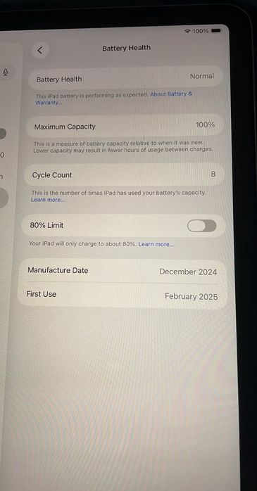 iPad Air 11 M2 128GB | Jak nowy | 8 cykli baterii | Etui Apple | 2025