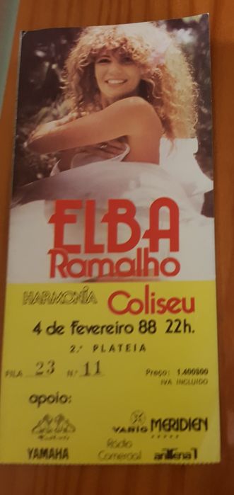 Bilhetes antigos  de concertos  de Caetano Veloso, Xutos, GNRe outros