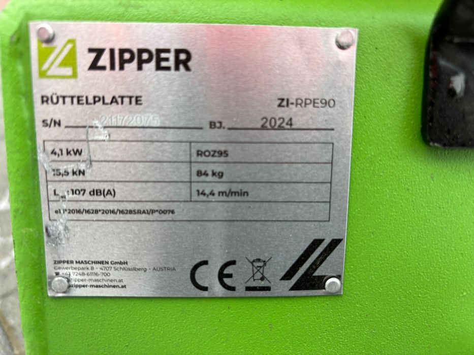 Zagęszczarka, płyta wibracyjna ZIPPER 90kg