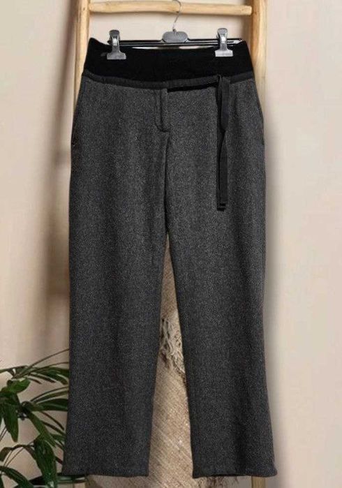 Женские брюки теплые укороченные из шерсти Max Mara, р. XS/S