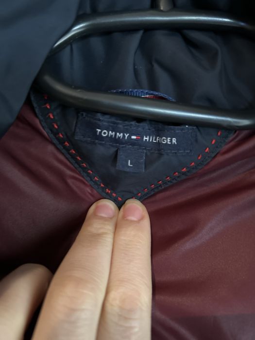 MEGA kurtka puchowa płaszczyk naturalny puch Tommy Hilfiger - L