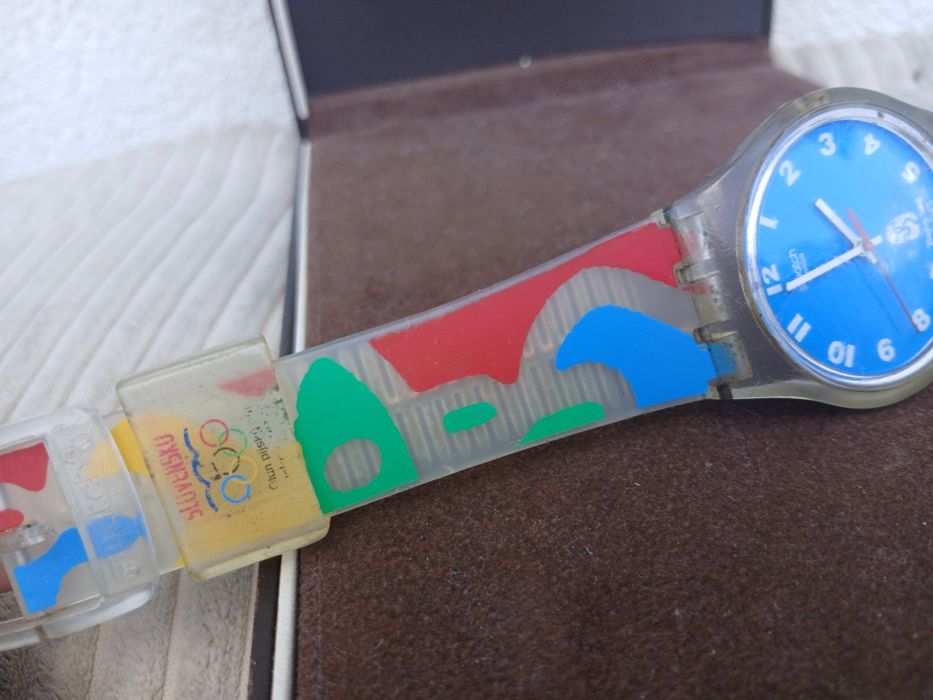 Zegarek swatch quartz unikat olimpiada 2008  Belgia