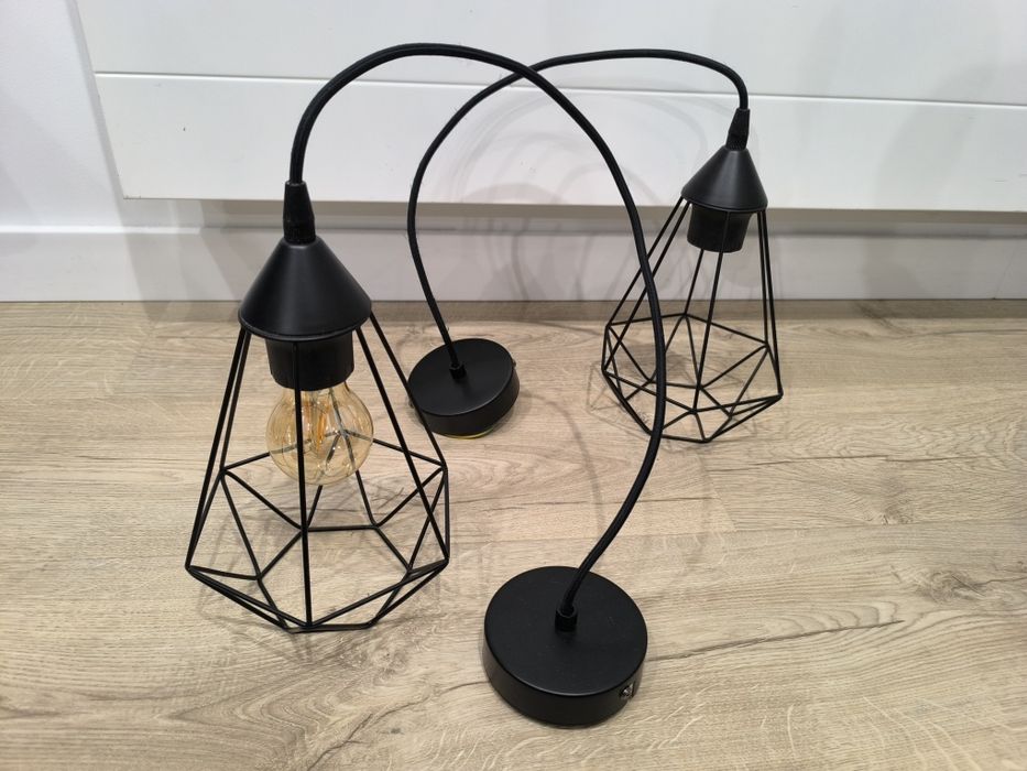 Dwie lampy wiszące Inspire 19075 Loftowe stalowe E27 Łódź