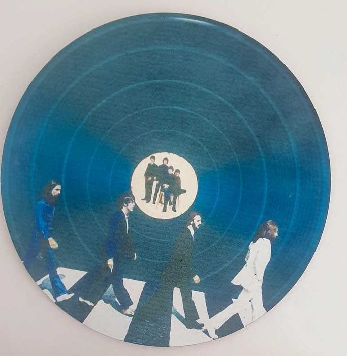 Beatles placa decorativa madeira
