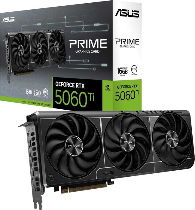 Видеокарта ASUS Prime GeForce RTX 5060 Ti OC Edition 16GB 1 шт. NEW!