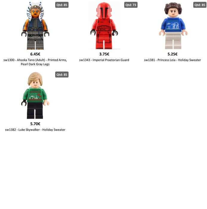 Minifiguras Lego Star Wars