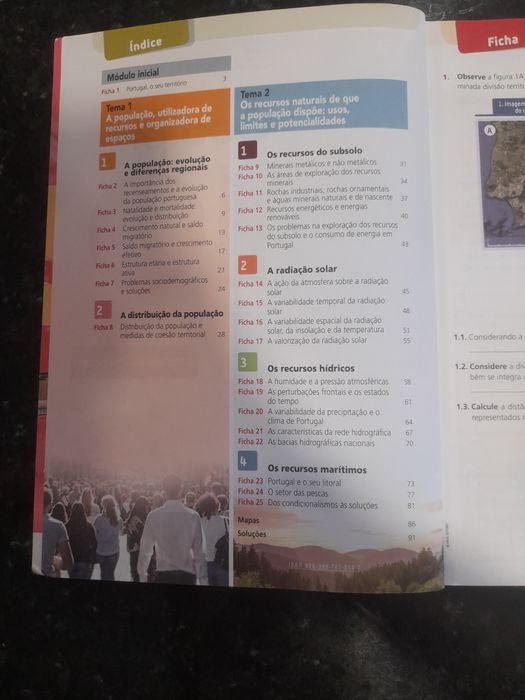 Caderno de Exercícios de Geografia Marca Areal 10°Ano