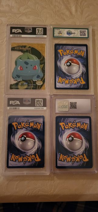 Cartas graduadas slabs psa 7, psa 10, graad 10, CGC 6