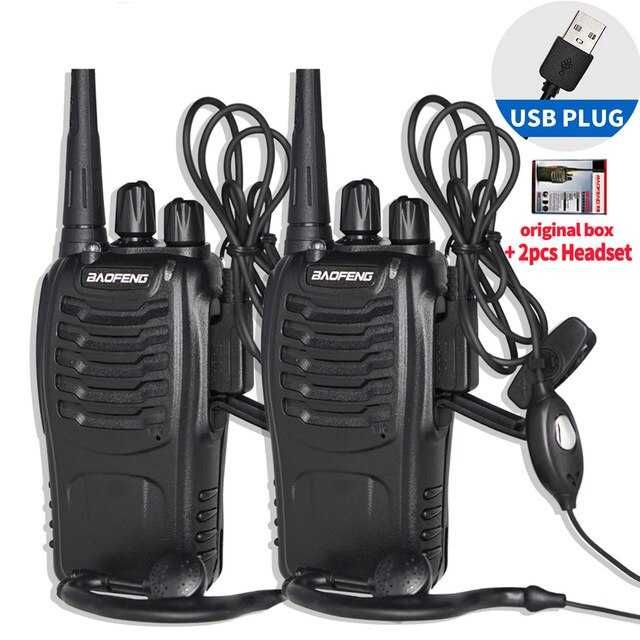 Pack 4 x Walkie Talkies -Intercomunicadores Rádio + Acessórios - PROMO