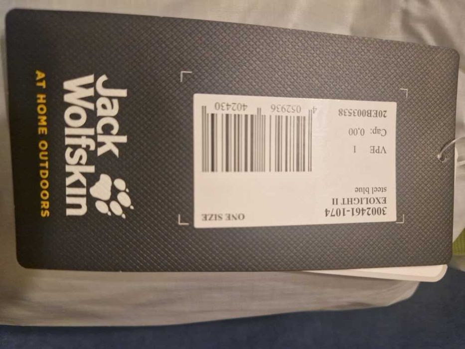 Nowy namiot Jack Wolfskin Exolight II  - idealny bikepacking, trekking