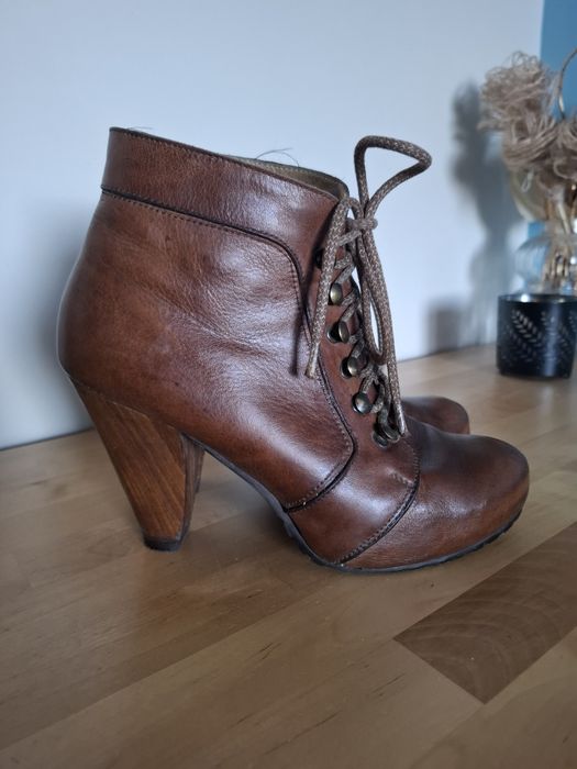Skórzane buty Ryłko roz 37.