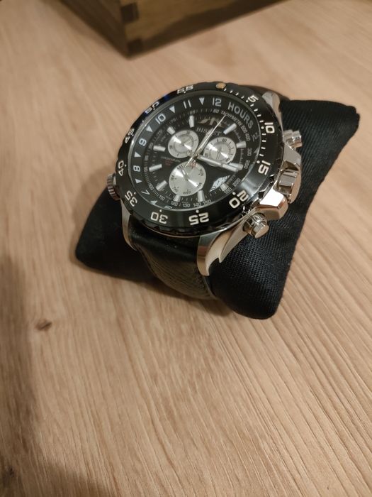 Czarny zegarek męski bisset BSC C03