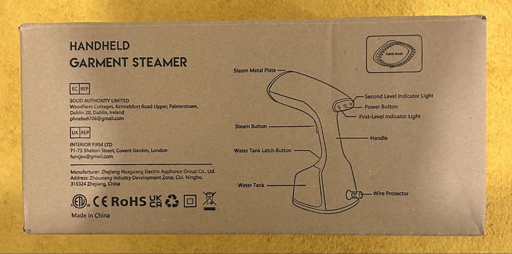 Ferro a vapor vertical e horizontal (1800W)