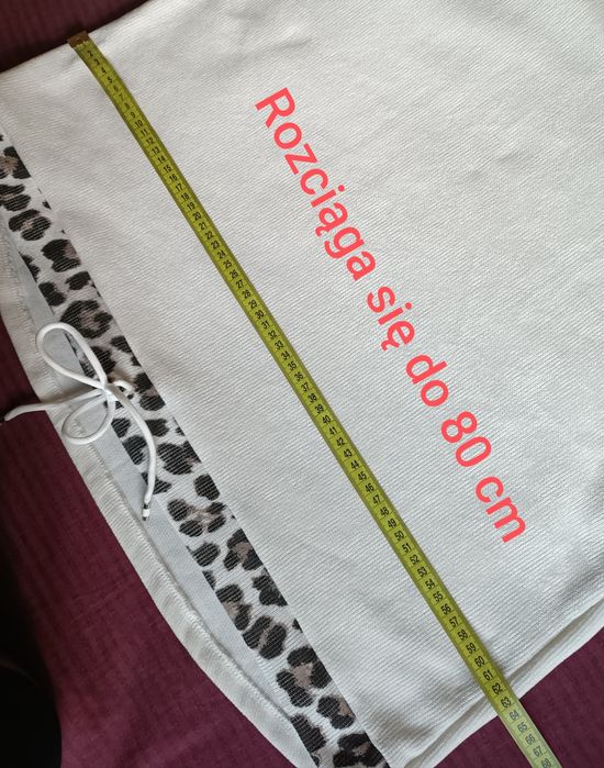 Bluzka biała z wzorem panterki